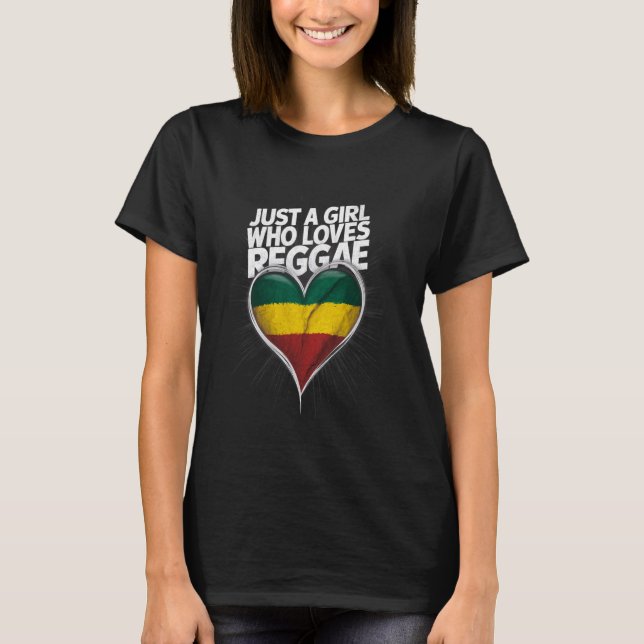Camiseta Apenas Uma Menina Que Ama Reggae (Frente)