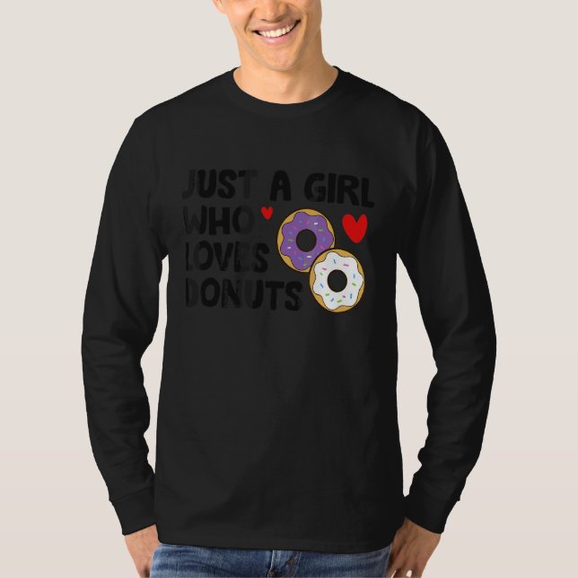 Camiseta Apenas Uma Menina Que Ama Rosquinhas (Frente)