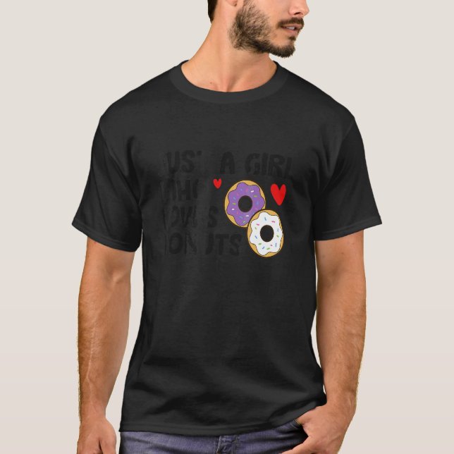 Camiseta Apenas Uma Menina Que Ama Rosquinhas (Frente)