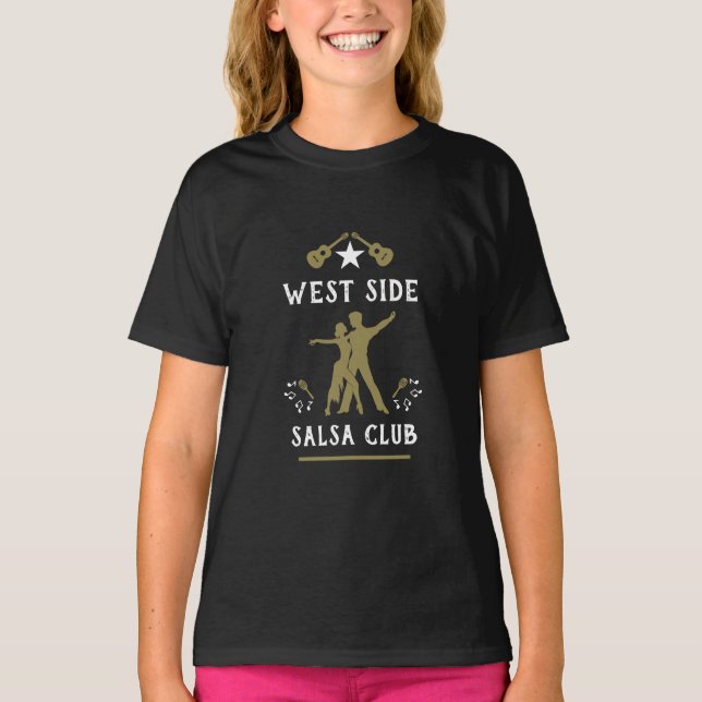 Camiseta Apenas Uma Menina Que Ama Salsa Dance (Frente)