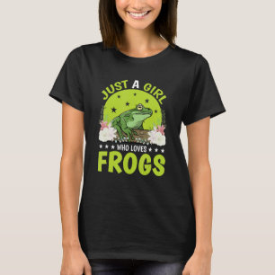 Camiseta Apenas Uma Menina Que Ama Sapos Sapo Anfíbio