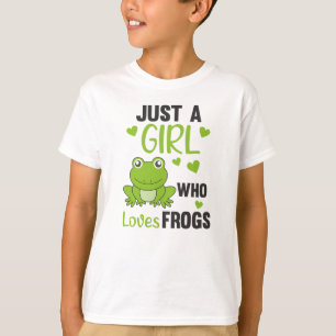 Camiseta Apenas Uma Menina Que Ama Sapos Sapo Doce