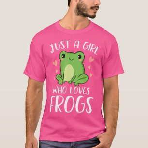 Camiseta Apenas Uma Menina Que Ama Sapos Sapos Engraçados A