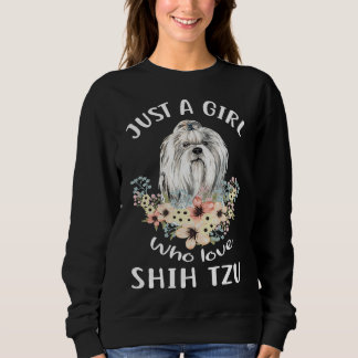 Camiseta Apenas Uma Menina Que Ama Shih Tzu Shih Tzu Girl F