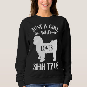 Camiseta Apenas Uma Menina Que Ama Shih Tzus Para O Cachorr