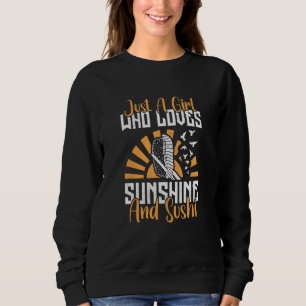 Camiseta Apenas Uma Menina Que Ama Sol E Sushi
