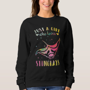 Camiseta Apenas Uma Menina Que Ama Stingrays Watercolor Sti