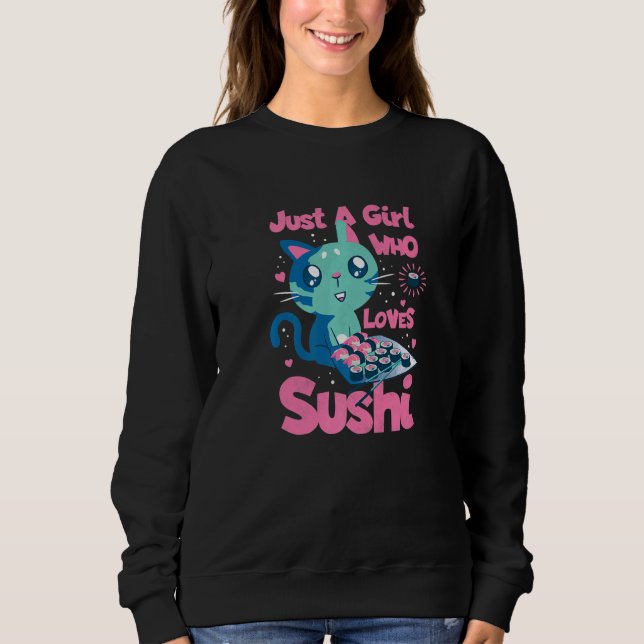 Camiseta Apenas Uma Menina Que Ama Sushi (Frente)