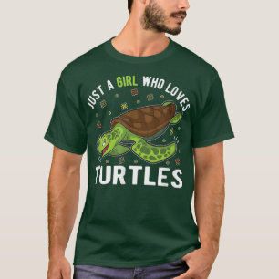 Camiseta Apenas Uma Menina Que Ama Tartarugas