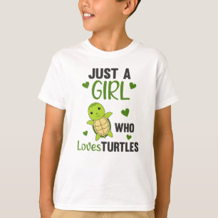 Camiseta Apenas Uma Menina Que Ama Tartarugas