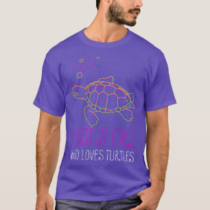 Camiseta Apenas Uma Menina Que Ama Tartarugas
