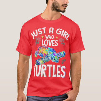 Camiseta Apenas Uma Menina Que Ama Tartarugas