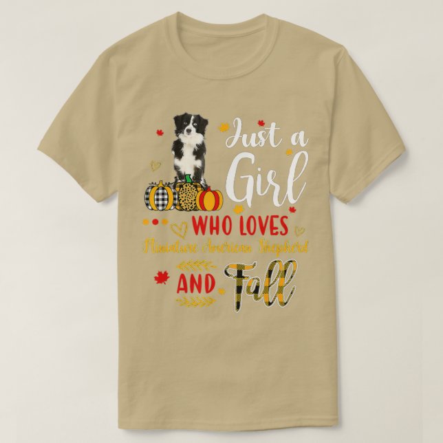 Camiseta Apenas Uma Menina Que Ama Um Cachorro Americano Mi (Frente do Design)