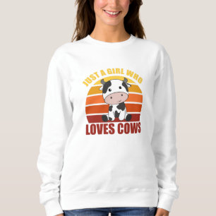 Camiseta Apenas Uma Menina Que Ama Vacas Doces