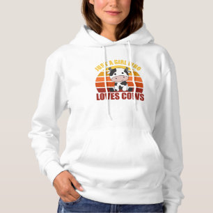 Camiseta Apenas Uma Menina Que Ama Vacas Doces