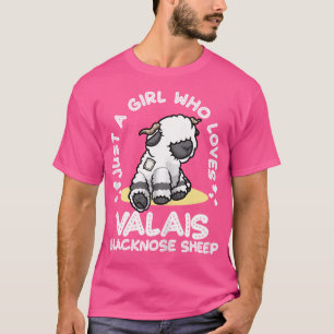 Camiseta Apenas Uma Menina Que Ama Valais Negra Ovelha