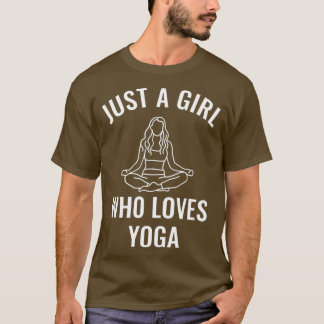 Camiseta Apenas Uma Menina Que Ama Yoga