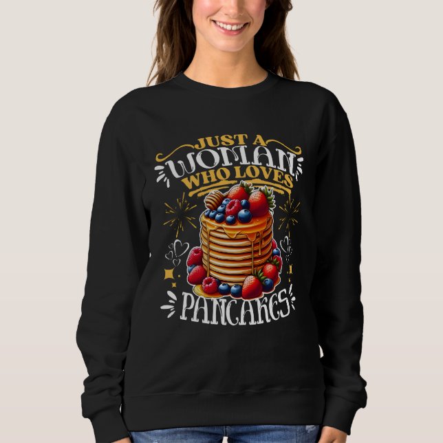Camiseta Apenas Uma Mulher Que Ama Pancakes (Frente)