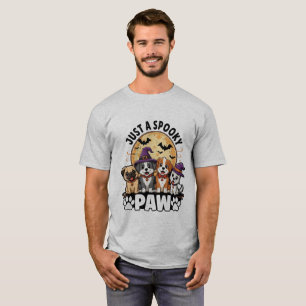 Camiseta Apenas uma Pata Assustadora Cachorros Fofos de H