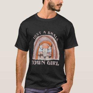 Camiseta Apenas Uma Pequena Menina Garota Touro-Caveira Cac