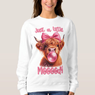 Camiseta Apenas Uma Pequena Vaca Da Terra Alta Da Boujee Mo