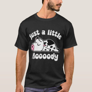 Camiseta Apenas Uma Pequena Vaca Moody, Uma Vaca Bonita E S