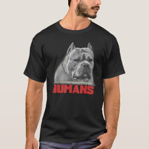 Camiseta Apenas uma raça perigosa não Pitbull Bully Cão Mo