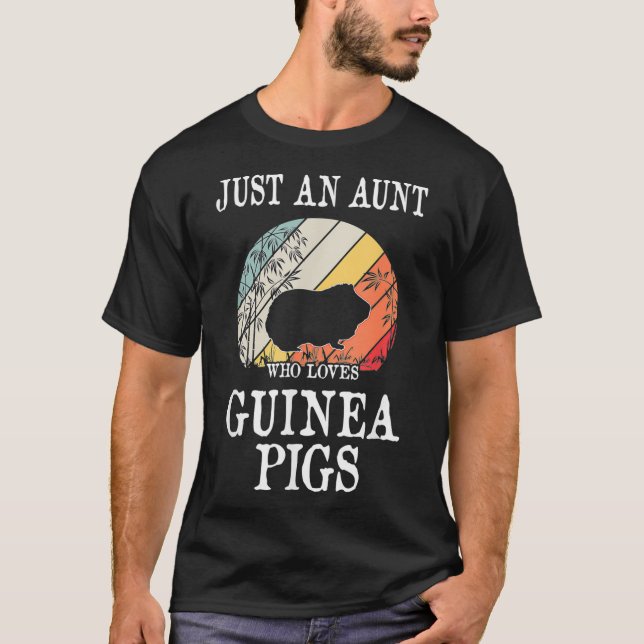 Camiseta Apenas Uma Tia Que Ama Suínos De Guiné (Frente)