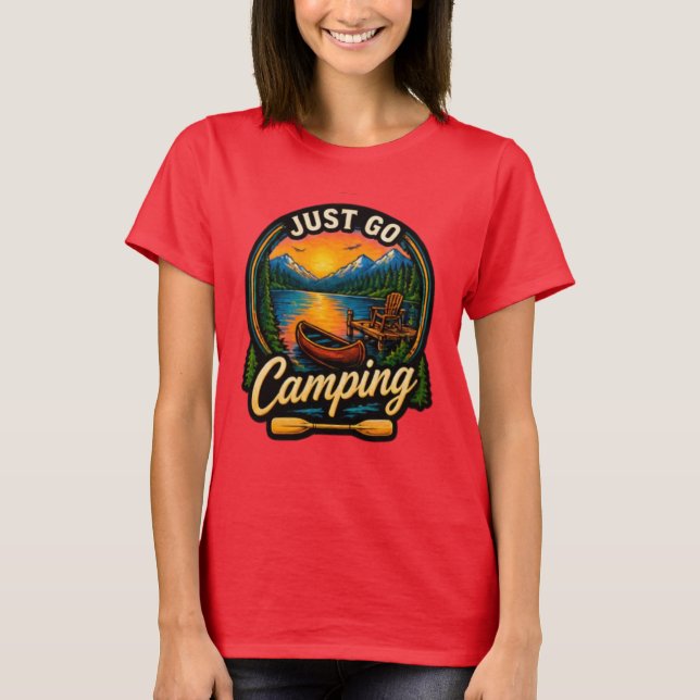 Camiseta Apenas Vá Acampar (Frente)