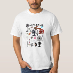 Camiseta apenas ventiladores design de fã engraçado e fofo