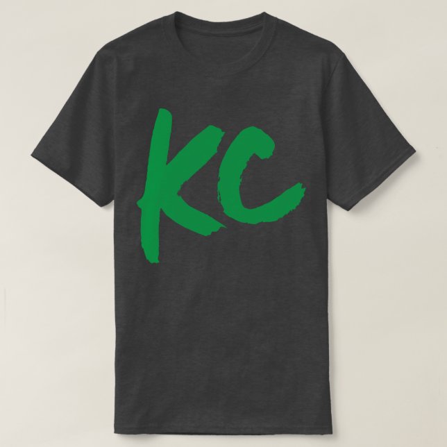 Camiseta Apenas verde KC em verde (Frente do Design)