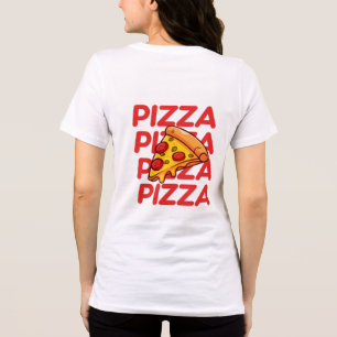 Camiseta Apenas Vibes de Fatia   Pizza Engraçada