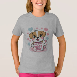 Camiseta Apenas Víblias em forma de pata - Cachorro Chibi K