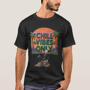Camiseta Apenas Vibrações Relaxantes Estética do Pôr do Sol