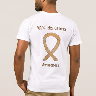 Camiseta Apêndice Camisa-T de Fita Amber de Sensibilização 