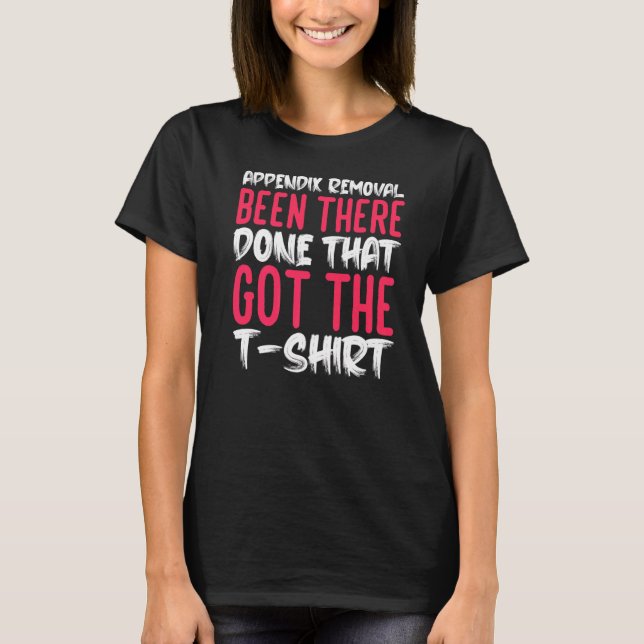 Camiseta Apêndice Cirurgia de Remoção Apendicite (Frente)