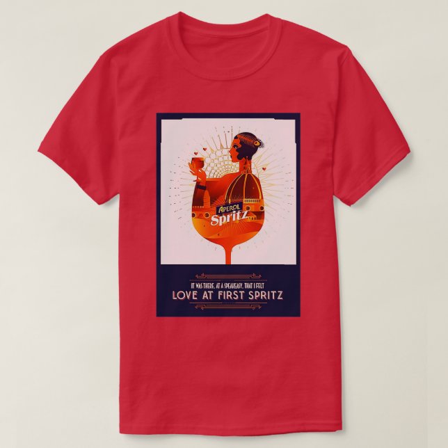 Camiseta Aperol Pinup (Frente do Design)