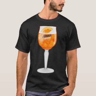 Camiseta Aperol Spritz em vidro