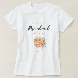 Camiseta Aperol Spritz Floral Chá de Noiva