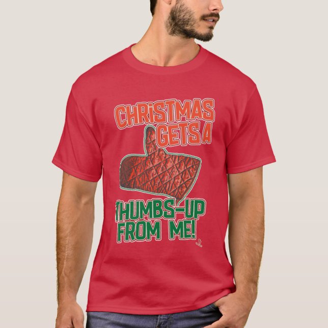 Camiseta Aperta A Arte Do Slogan De Natal De Forte Mitt (Frente)