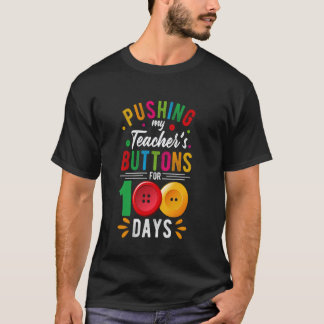 Camiseta Apertando os Botões do Meu Professor Engraçado 100