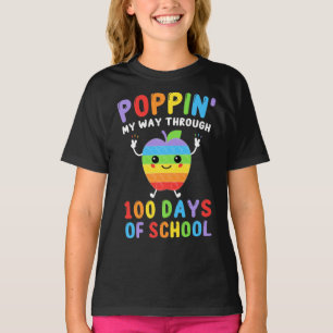 Camiseta Aperte-Me Por 100 Dias De Criança Engraçada Na E