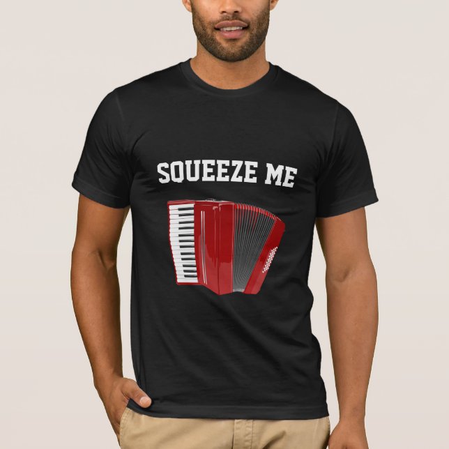 Camiseta Aperte-Me, Red Accordion. (Frente)