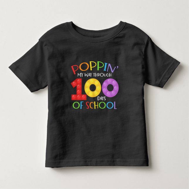 Camiseta Aperte meu caminho através de 100 dias de escola (Frente)