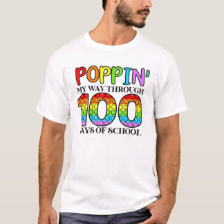 Camiseta Aperte O Meu Caminho Através De 100 Dias De Escola