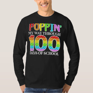 Camiseta Aperte O Meu Caminho Através De 100 Dias De Escola