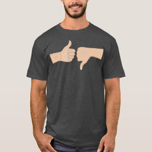 Camiseta Aperte o polegar para cima e para baixo 1