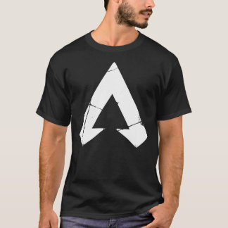 Camiseta Apex Legendas Logotipo Legendas Apex Símbolo Branc