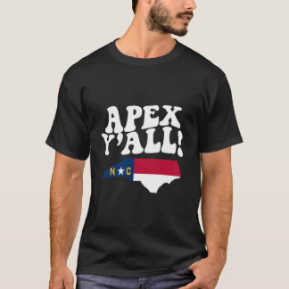 Camiseta Apex North Carolina Y'All Nc Southern Accent Vacat