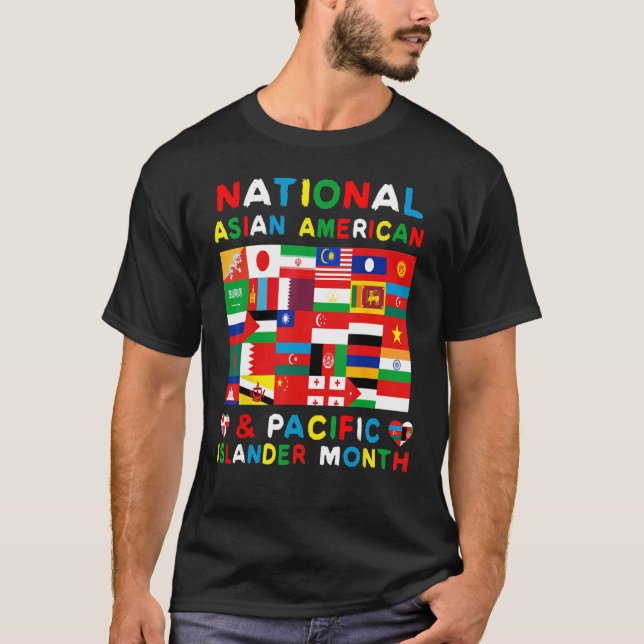 Camiseta API: Patrimônio Asiático da Região do Pacífico e A (Frente)